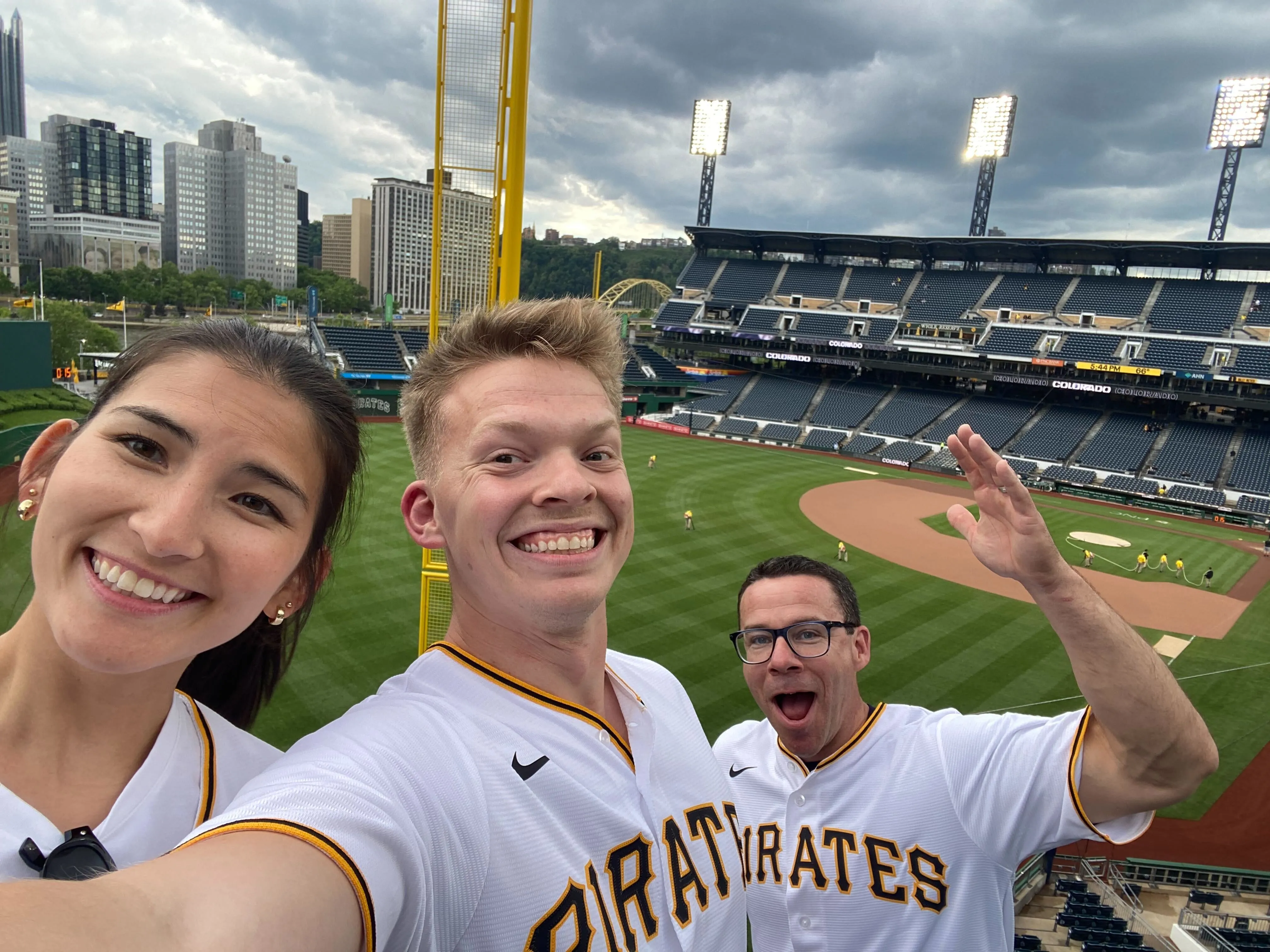 Team outing at a baseball game