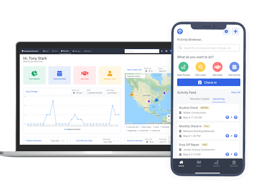 Map My Customers sales mapping tool for remote field sales
