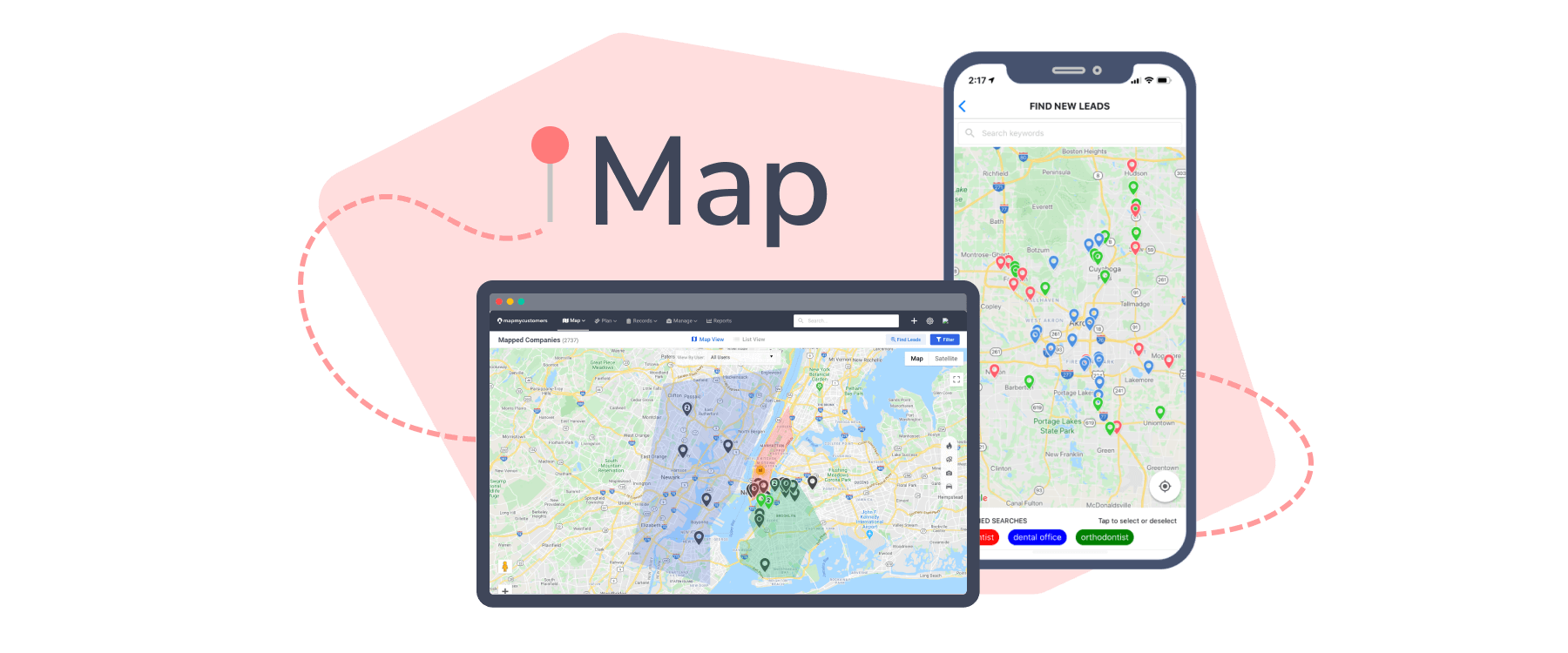 Map My Customers mapping and data visualization capabilities
