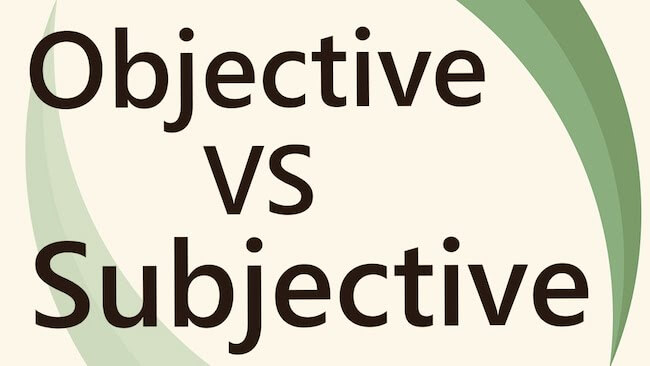 Graphic comparing objective versus subjective forecasting approaches
