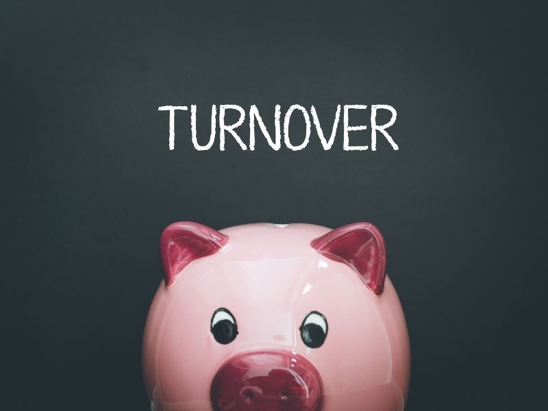 Piggy bank illustrating the cost of sales turnover
