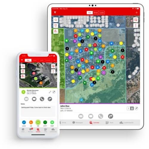 SalesRabbit territory mapping interface