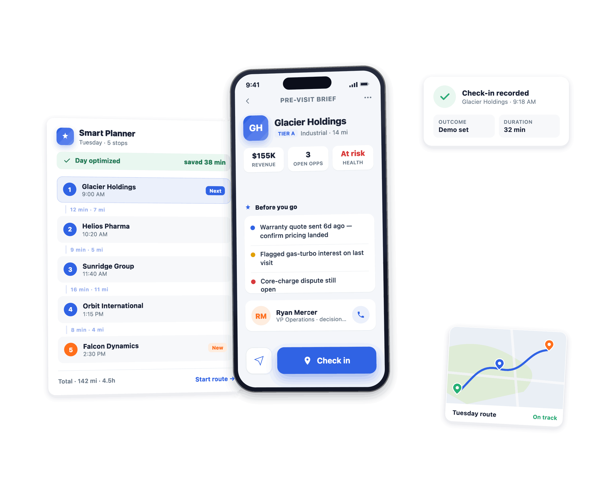 Map My Customers Smart Planner and pre-visit briefs